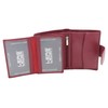 Wallet with outside lock LEAS, Genuine Leather, red - ''LEAS