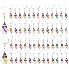 SYOWADA 54 llaveros de Jesús bonitos, llaveros de figura cristiana, ideales para eventos de iglesia, bautismo y regalos