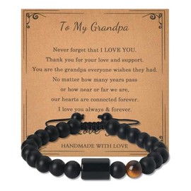 Grandfather Papa Grandpa Gifts for Men Father Day Gifts for Grandpa Birthday Gift Ideas I Love You Grandpa Gifts from Grandson Granddaughter Papa Thank You Gifts for Grandpa Papa Bead Bracelets Gift