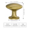 LONTAN Pack of 10 Furniture Knobs, Gold Kitchen Knobs, Gold