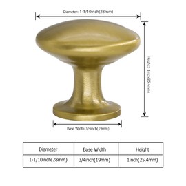 LONTAN Pack of 10 Furniture Knobs, Gold Kitchen Knobs, Gold Cabinet Knobs, Modern Drawer Knobs, Cupboard Door Knobs, Gold Drawer Knobs for Bedroom, Bathroom