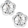 HKB SPORTS HK76 Hibiscus Silver License Plate Bolt Cap