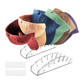 ylkjny Hat Stand for Baseball Cap Display and Organizer 2 Pack No Installation Acrylic Hat Storage Stand Hat Holder for 14 Caps Hat Organizer for Bedroom Closet Dresser