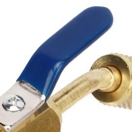 6pcs Air Conditioner Refrigerant Angled Ball Valve,Low Loss Fittings,Refrigerant Angled Compact Ball Valve Fit For R410a R134a R12 R22 R502 Ac Refrigeration Charging Hoses