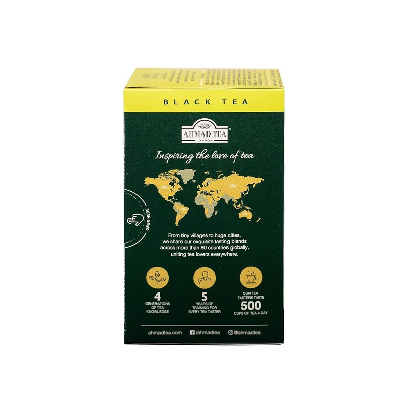 Ahmad Tea Black Tea, Apple Refresh Teabags, 20 ct (Pack