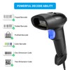 Handheld USB QR Barcode Scanner, NetumScan Wired Automatic 1D 2D