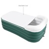Inflatable Bathtub,Foldable Standing Bathtub, Portable Spa Soaking Bath Tub Freestanding
