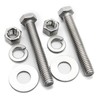 (10 Sets) 1/4-20x3/4" Stainless Steel Hex Head Screws Bolts, Nuts,