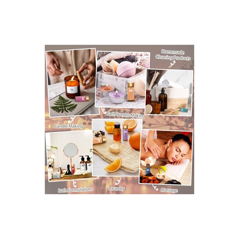 Comdian Set de 14 aceites esenciales aromáticos para aromaterapia, difusores,