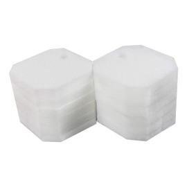 LTWHOME Replacement White Fine Filter Pads, Pack of 12 (EP2222FF12), Enhances Biological Filtration for Eheim 2222/2224/2322/2324 Professional & Experience 150/250/250T Filtration Systems
