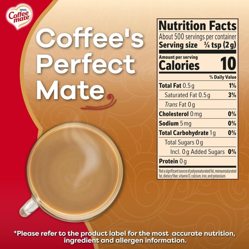 Coffee-mate (2 Pack) Nestle Coffee mate Original Powdered Coffee Creamer,