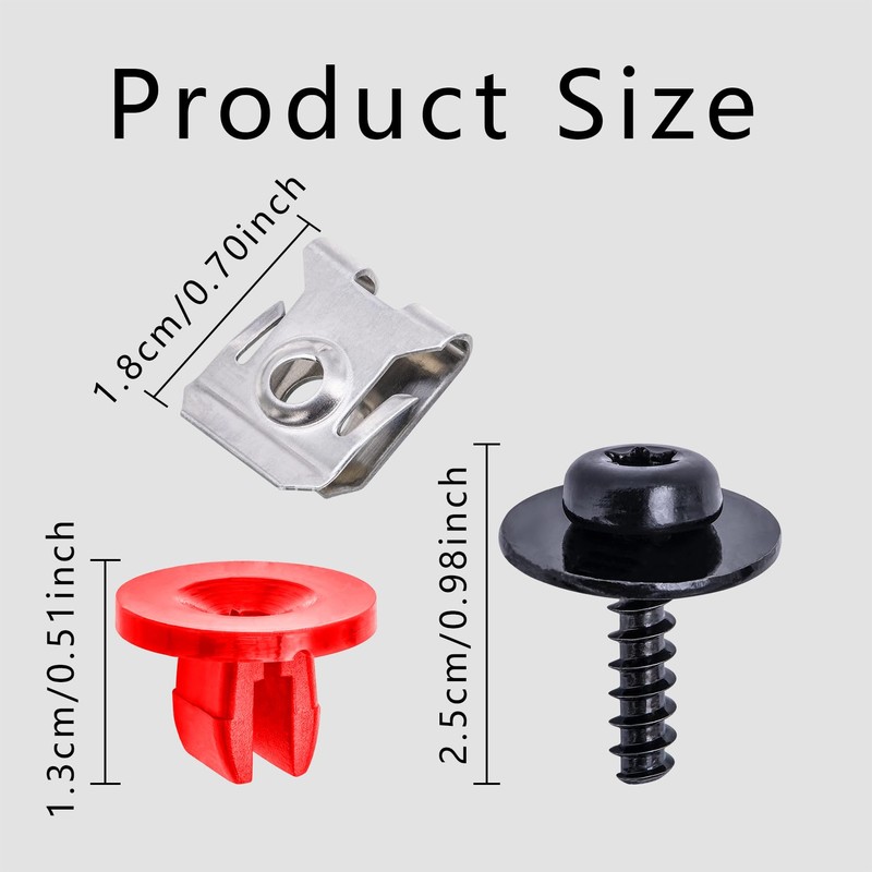 10 Sets Engine Splash Shield Guard Undertray Cover Screws Bolt