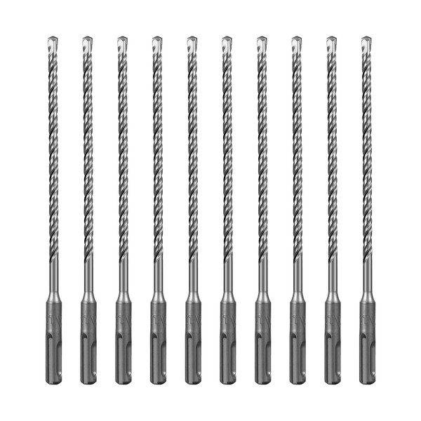 SALI 10PCS SDS Plus Rotary Hammer Drill Bit Concrete Drill