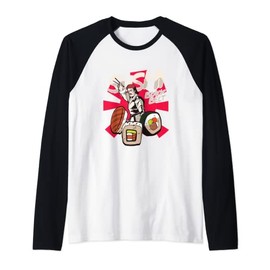 Chef Sushi Master Black Belt Japanese Cuisine Lover Foodie Raglan Baseball Tee