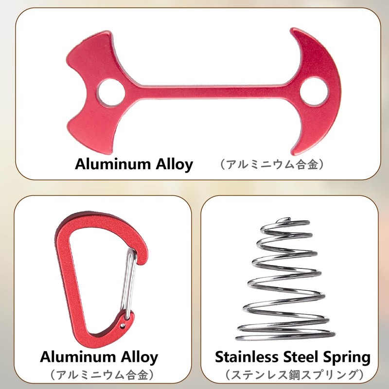 JEELAD Anchor Pegs, Wood Deck Pegs, Tent Pegs, Outdoors, Universal