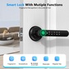 HEI LIANG Fingerprint Smart Door Lever,Keyless Entry Door Handle with