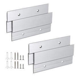 Zorfeter Z Hanger French Cleat Hanger 4 Inch - Mirror, Picture, Whiteboard, Headboard, Artwork Frames Wall Mounting Brackets - Z Bar Hanger Supports, 2 Pairs