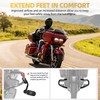 Upgrade Highway Footpegs, 1.25" Motorcycle Highway Pegs Long Angled Adjustable