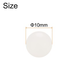 QUARKZMAN Pack of 200 PP Plastic Bearing Balls 10 mm Solid Plastic Balls G1 Precision Mini Balls