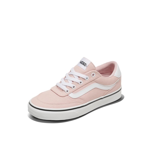 Vans Mens Brooklyn Canvas Trainers White/White, Canvas Sepiarosa, 40 EU