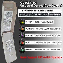 Universal Garage Door Opener Keypad for Liftmaster Chamberlain Craftsman Wayne Dalton Openers, 877Max 878Max Wireless Keypad Keyless Entry, Replaces 376Lm G940EV-P2 878MAX 377LM 977LM 877LM 66LM
