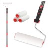 Nichcho 24"~48" long handle steel rod Painting Roller w/ 3-free