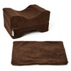 Knee Pillow Cover with Zipper, 10"x8"x6" Replacement Leg Pillow Case