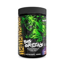 Mutant Big Greens | Green Supplement | Over 40 superfoods Land & Sea Greens – Reds, Antioxidants, phytonutrients, 1000mg spirulina – Pre & Probiotic Blend | 30 Serving – Berry Good