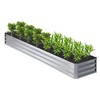 Nedenyou 12x2x1FT Galvanized Raised Garden Bed,Planter Raised Beds-Metal Garden Box,Large