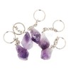 CrystalGeode® Amethyst Natural Point Keyring