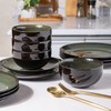 LERATIO Ceramic Dinnerware Sets for 4,Handcraft Stoneware Plates and Bowls