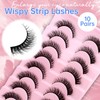 Fake Eyelashes Wispy Strip Lashes False Eyelashes Soft False Lashes
