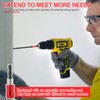 21Pcs Metric & SAE Impact Allen Wrench Drill Bit Set,