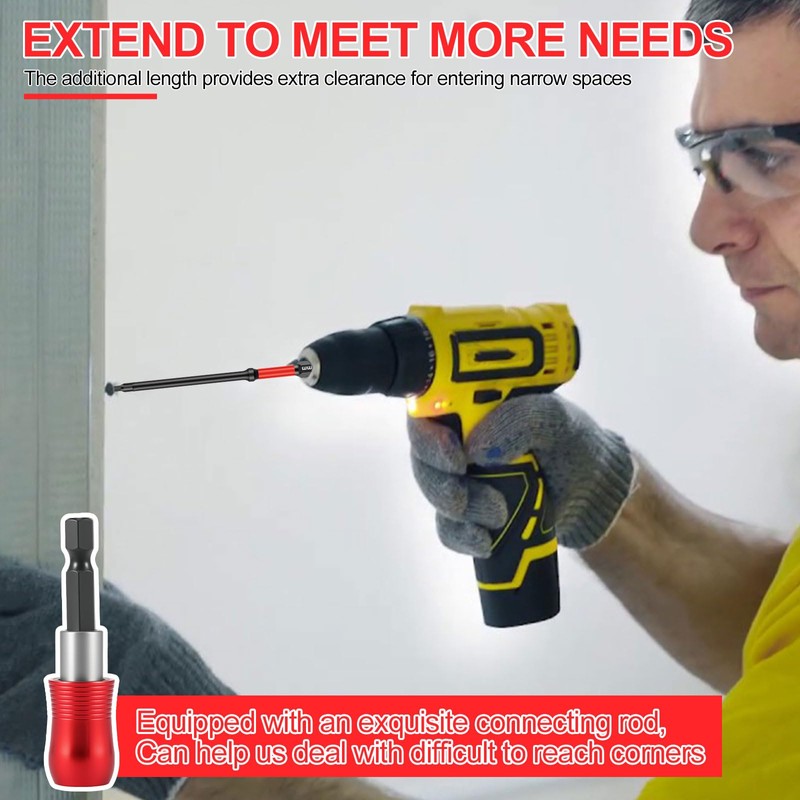 21Pcs Metric & SAE Impact Allen Wrench Drill Bit Set,
