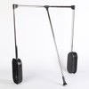 Tcatec Pull Down Closet Rod 23.62-32.67 Inch Adjustable Pull Down