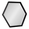 Kate and Laurel Calter Modern Hexagon Framed Wall Mirror, 22