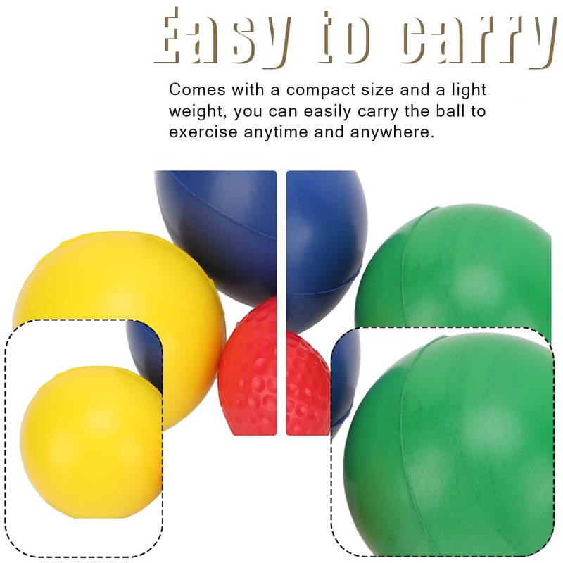 lvifloae 4Pcs Hand Exercise Ball Finger Therapy Ball Anxiety Relief