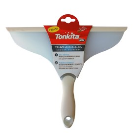 TONKITA Shower Squeegee with Soft Rubber Profile, Window Squeegee for Shower, Glass Windows and Doors, Ergonomic and Compact Design - Made in Italy