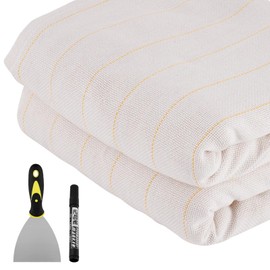 79"x157" Large Overlocking Rug Tufting Cloth with Marked Lines, Punch Needle Fabric Monks Cloth for Rug Tufting Gun, Rug Punch, Primary Tufting Fabric DIY Tufting Art Embroidery Crafts