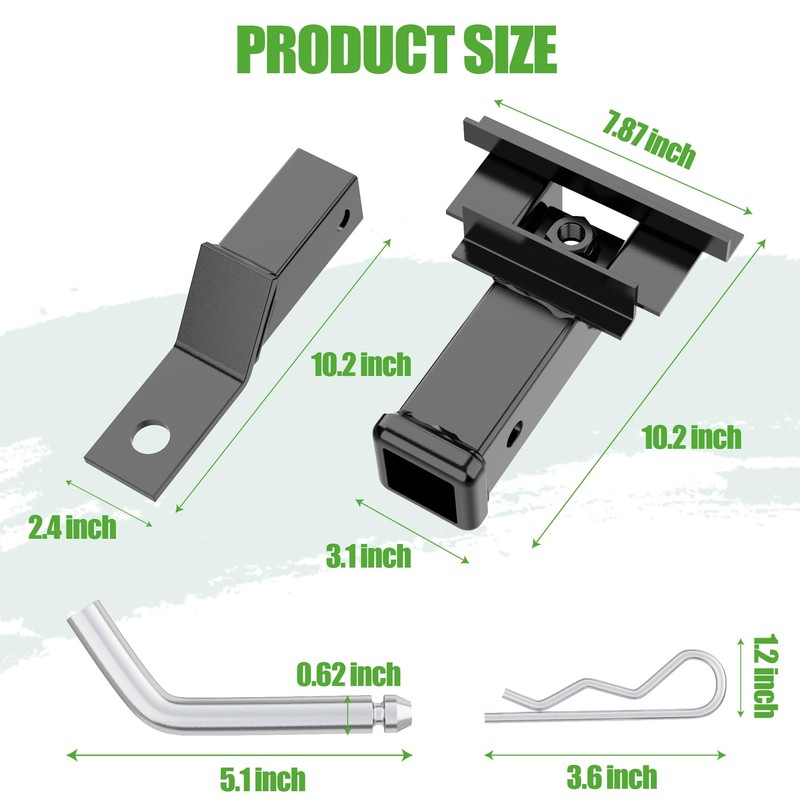 10L0L Golf Cart Bumper Hitch for Yamaha Drive2 2017-up Golf