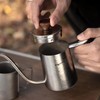 SOUUXIU Titanium Coffee Pot 300ml Folding Handle Gooseneck with Spout