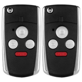 OCPTY Replacement 2Pcs Key Fob Shells Case for Honda Accord for Civic for CR-V for Pilot for Fit for Ridgeline 2003-2010 M3N5WY72XX OHT692714AA M3N65981772.