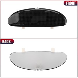 DERI Car Front Inner Door Panel Reflector Plate with Buckle Compatible with C5 Corvette 1997-2004, Left or Right Side Door Panel Reflector Assembly Replace 10295148 (Black)