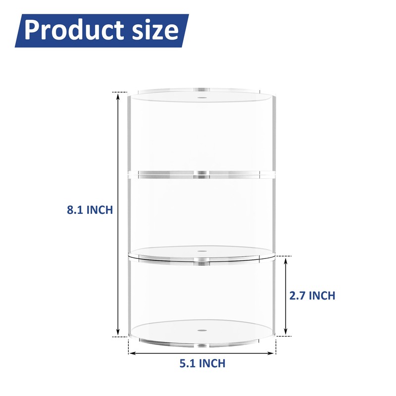 Hongtuocb 3 Layers Acrylic Belt Organizer for Closet, Belt Holder