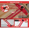 Saker Woodworking Scriber Marking Line Ruler, Adjustable Aluminum Alloy Sliding