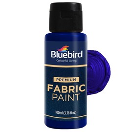 BLUEBIRD - Pintura de tela, azul ptalo, 3.4 onzas líquidas, pinturas permanentes para ropa, tapicería de muebles