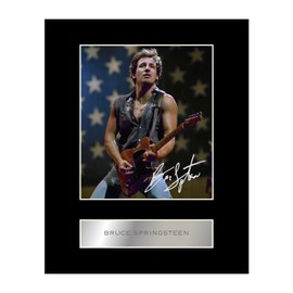 Iconic Pics Bruce Springsteen Signed 10x8 inch Photo Display