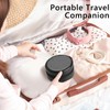 MAYCARI Portable Mini Jewelry Box for Girls Round Pu Leather
