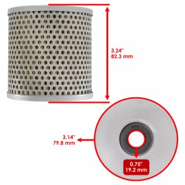 Caltric 2 Pack Oil Filter for Kawasaki Z1 900 KZ900A KZ900B Ltd 1973 1974 1975 1976 1977