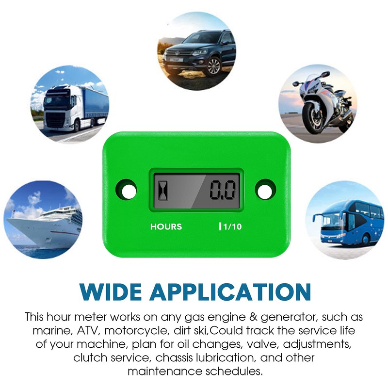 Inductive Hour Meters Digital Engine Hour Meter Automatically Shutdown for